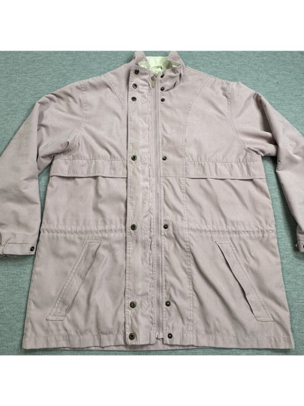 Cabelas Windbreaker Jacket Womens Sz XL Lavender Vented Back High Neck Snap Zip - Picture 10 of 16